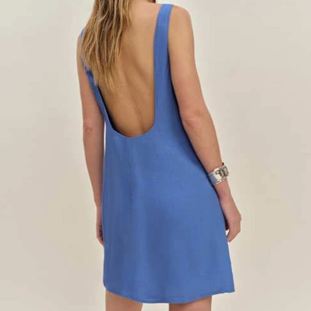 Reformation linen backless mini